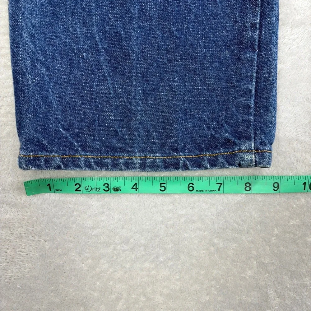Vintage Levi's 517 Jeans Mens 35x34 (Fits 34x34) Blue Bootcut Orange Tab 90s USA